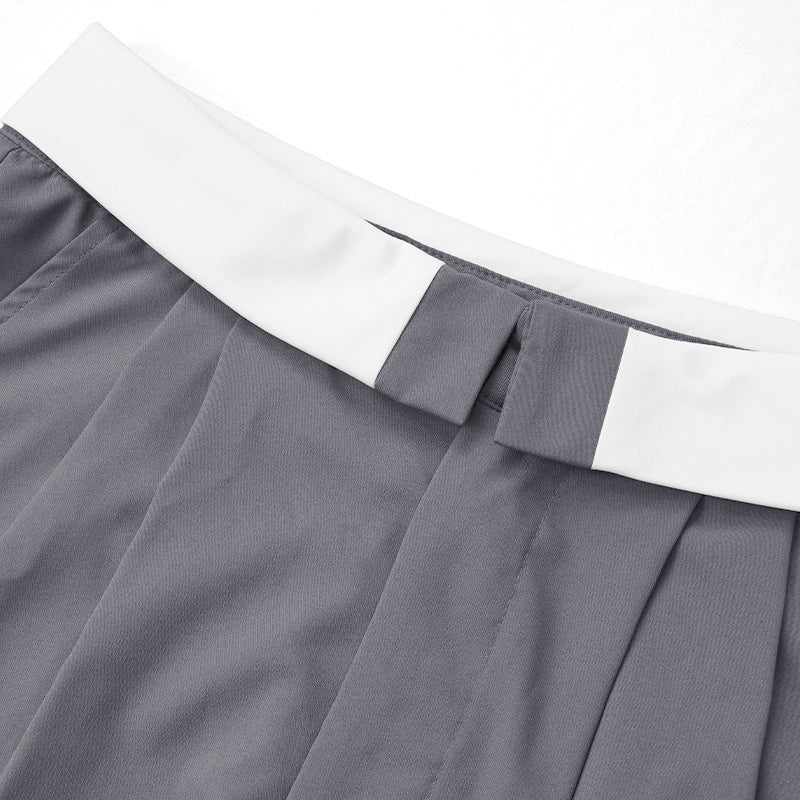 Sandra – Ensemble Deux Pièces avec Veste Contrastée et Pantalon Ample