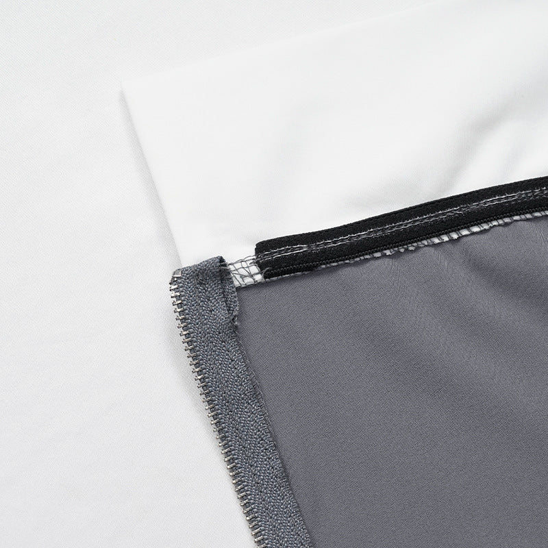 Sandra – Ensemble Deux Pièces avec Veste Contrastée et Pantalon Ample