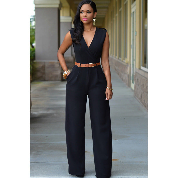 Laura – Pantalon Évasé Taille Haute avec Ceinture