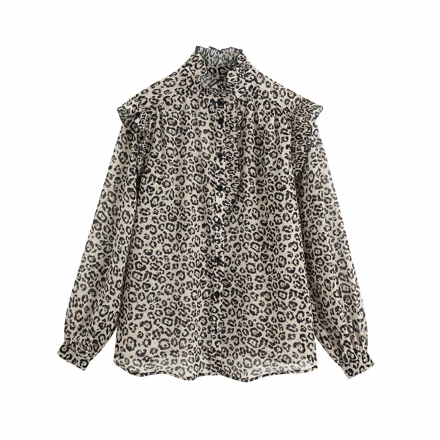 Melissa – Chemise en Chiffon Imprimé