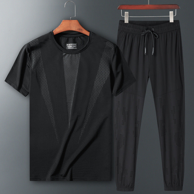 Marie – Ensemble de vêtements de sport à deux pièces avec manches courtes