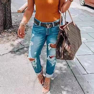 Sarah – Jeans Déchirées pour Femme