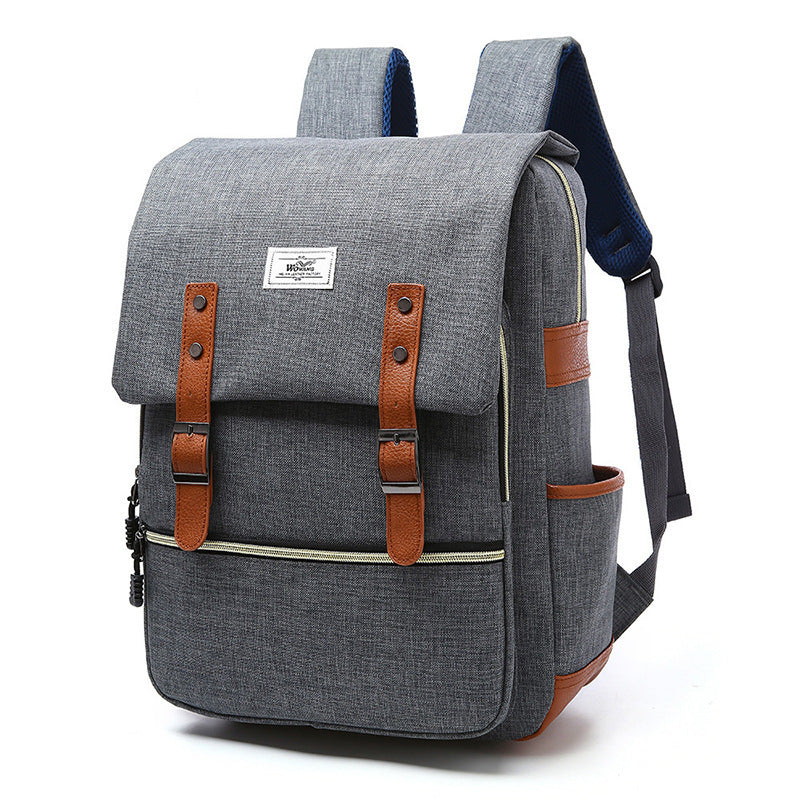 Douglas – Sac à dos vintage en toile avec port USB