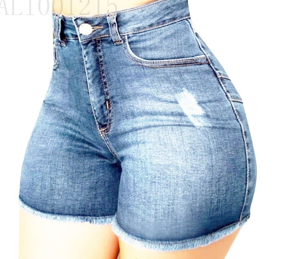 Claire – Short en denim délavé pour femme