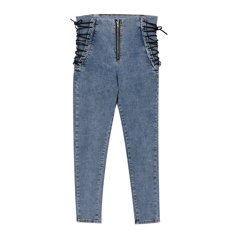 Phoebe – Jean Skinny Slim Taille Haute
