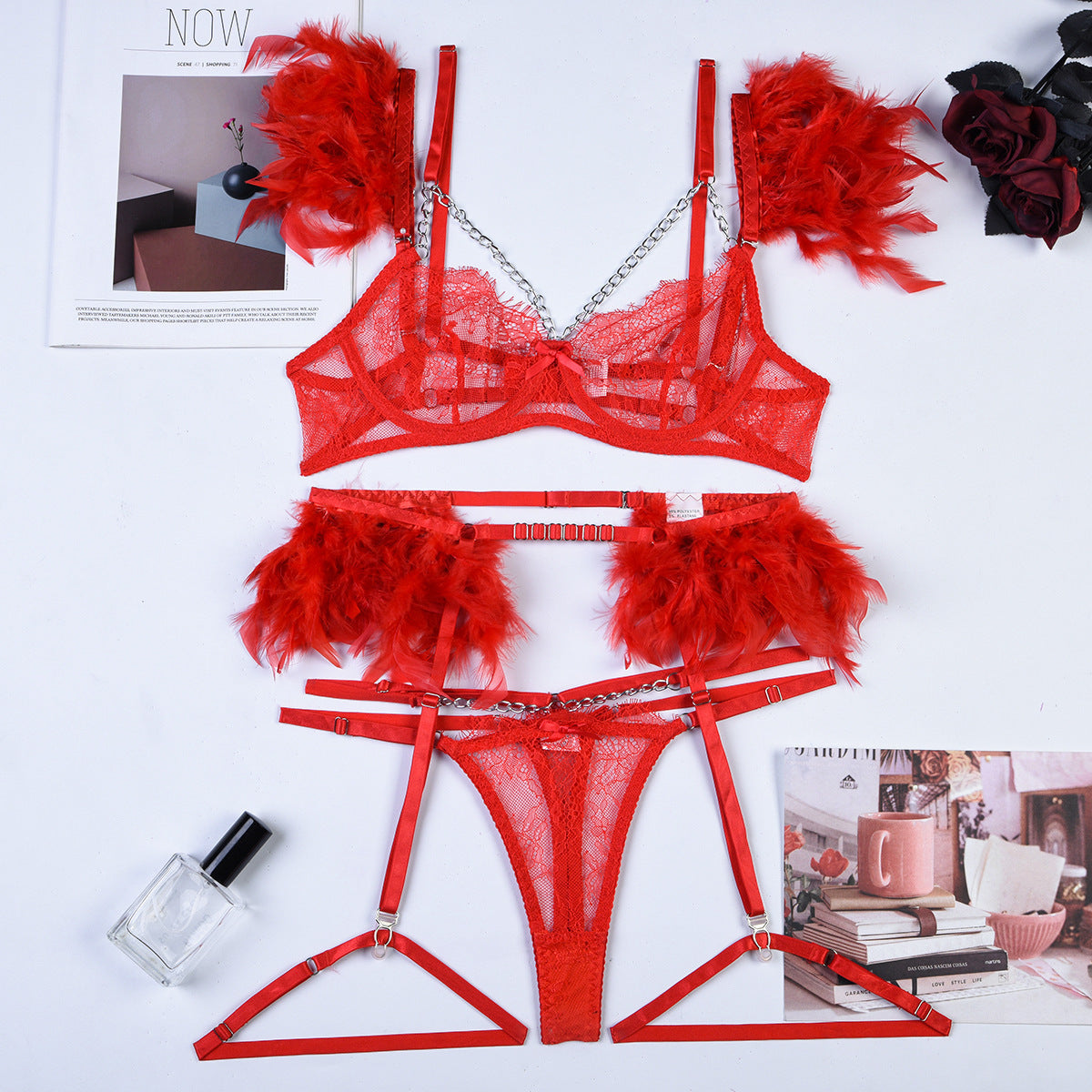 Anne – Ensemble de lingerie en dentelle séduisante pour femmes