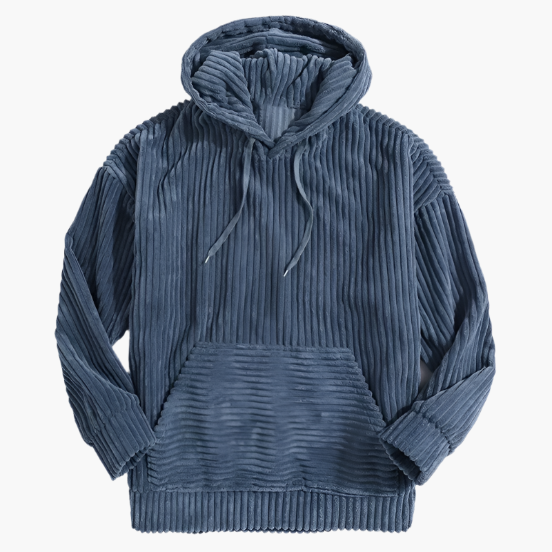 Felix – Pull à Capuche en Velours Côtelé pour Hommes