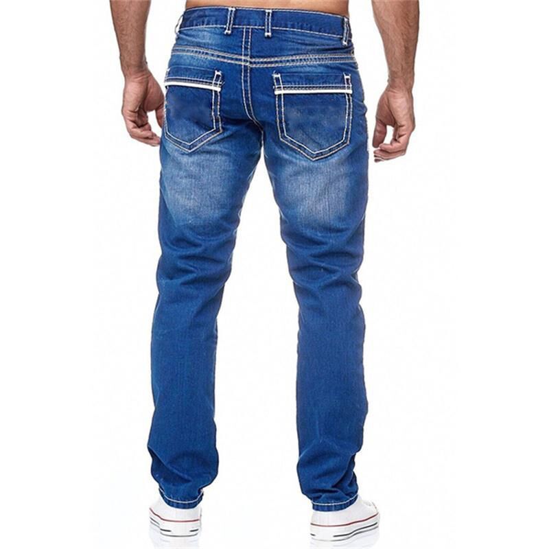 Julian – Jean pour homme avec poches, coupe droite, style business casual quotidien
