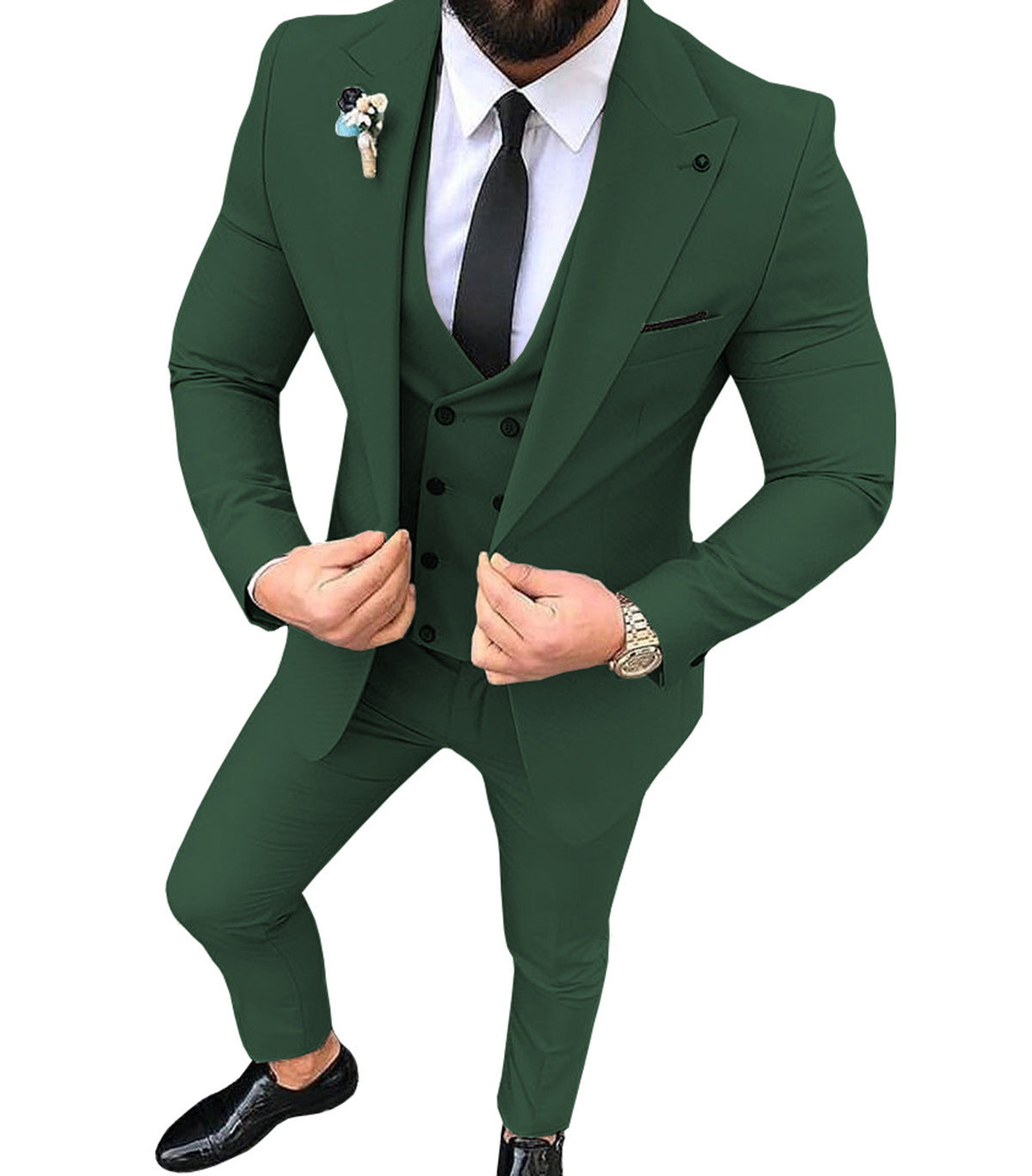 James – Costume Homme Élégant avec Col à Revers