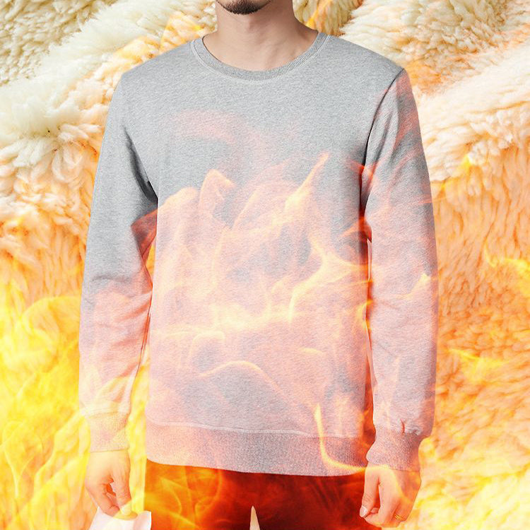 Denis – Warmer Fleece Pullover mit Rundhalsausschnitt für Herren