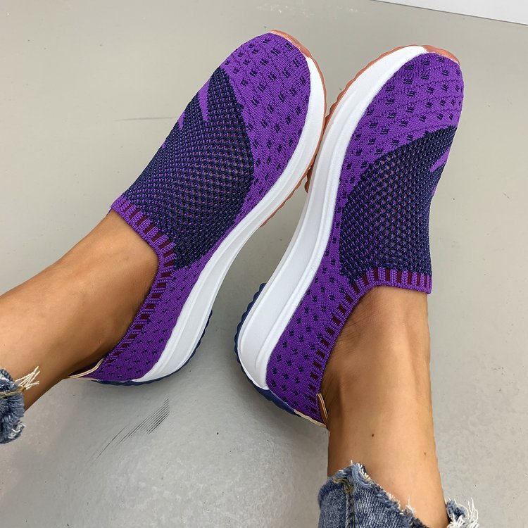 Alison – Baskets Flyknit Respirantes avec Talon Compensé