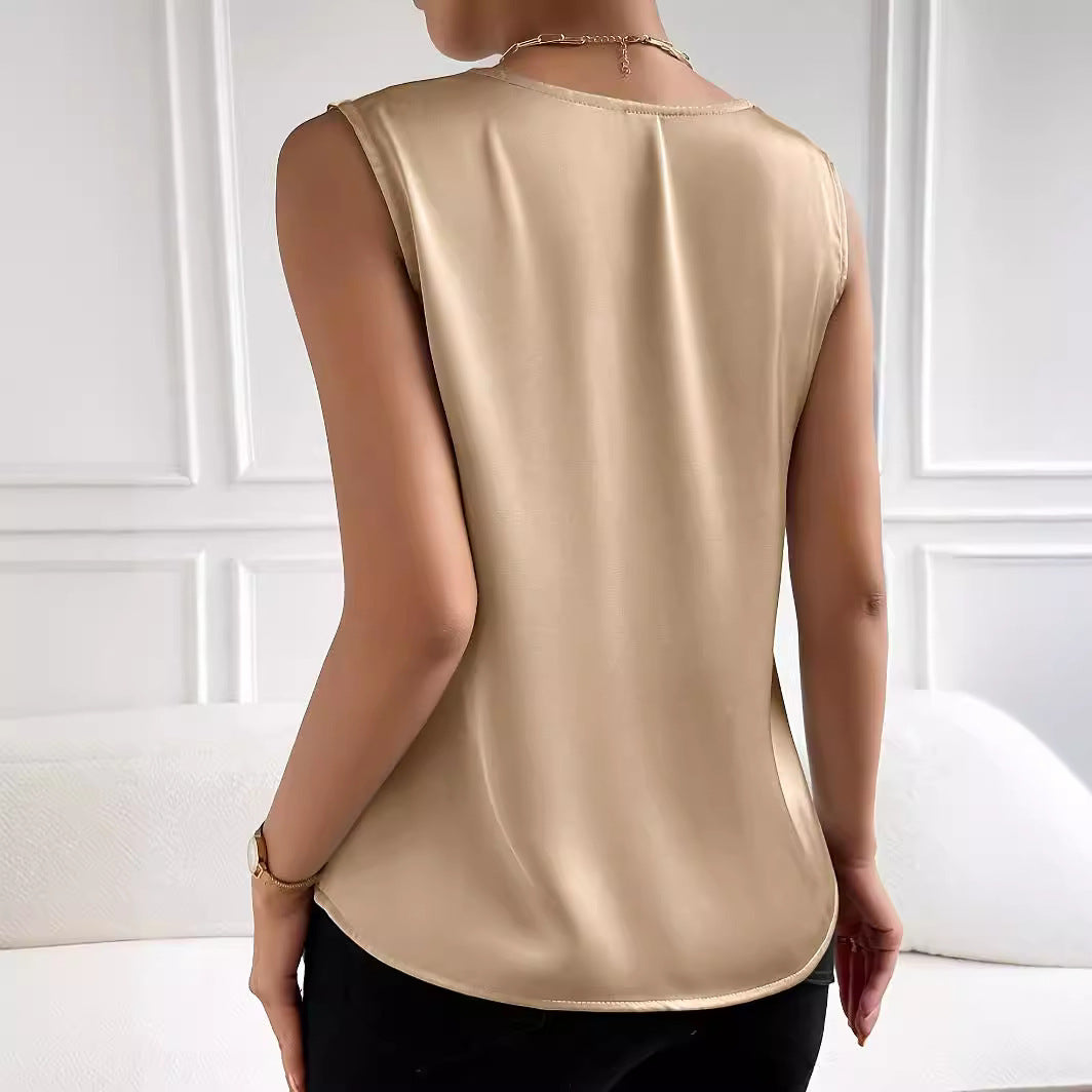 Jenny – Gilet en Satin Élégant pour Femmes