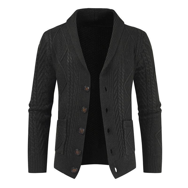 Albert – Cardigan ample avec col en V en cuir vegan
