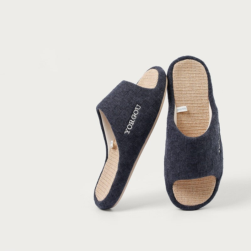 Barbara – Pantoufles en Lin pour Femme