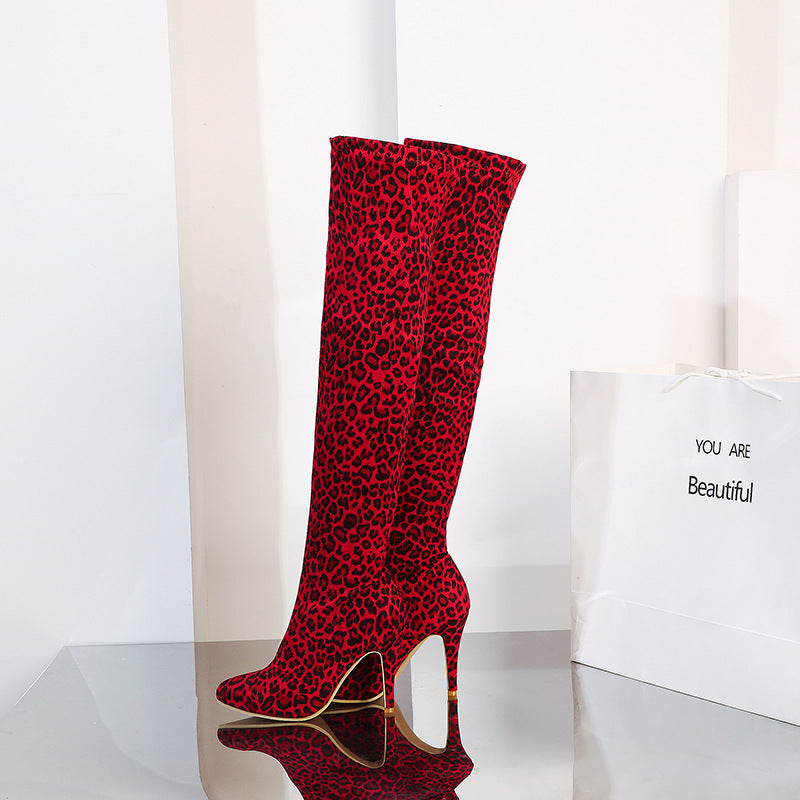 Zoe – Bottes tendance au-dessus du genou avec bout pointu