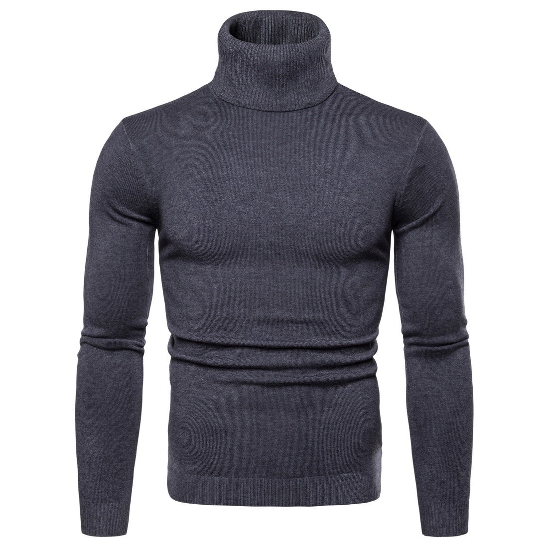George – Schmaler Thermo-Turtleneck Pullover für Herren in einfarbigen Designs