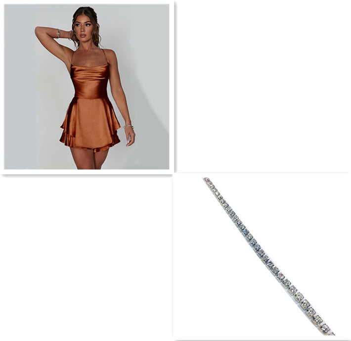 Julia – Robe élégante en satin avec dos nu
