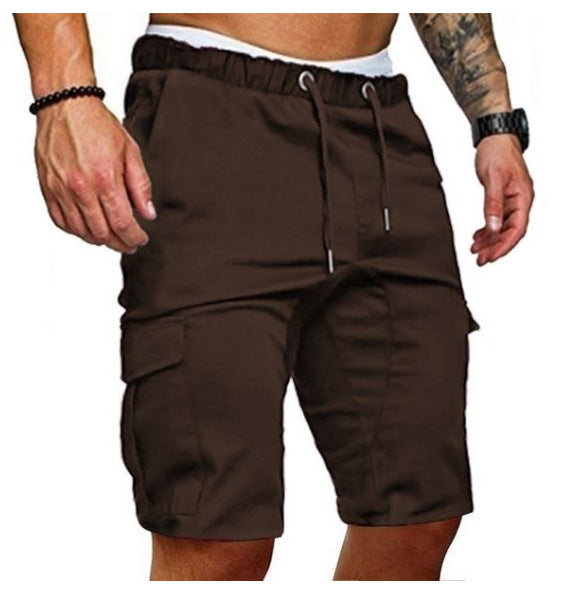 Dean – Enge Elastische Herren-Cropped-Shorts