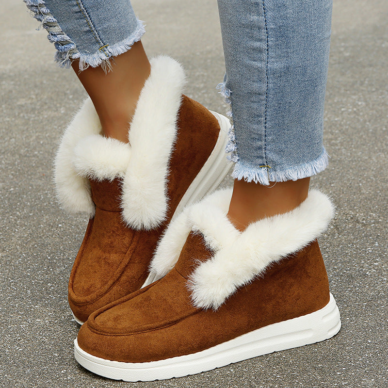 Marion – Bottes d'hiver chaudes avec doublure en peluche pour femmes