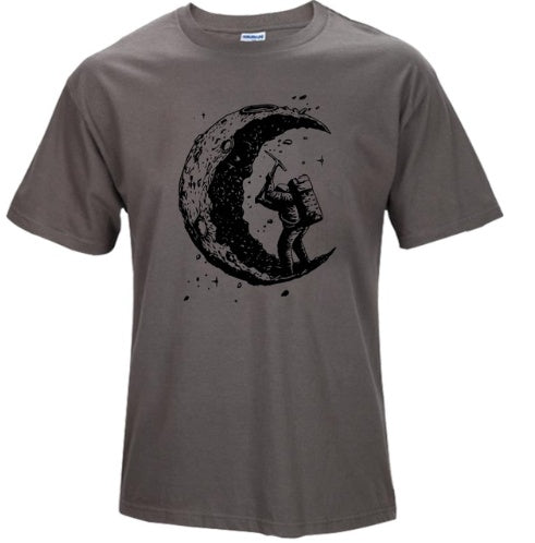 Andy – T-shirt décontracté avec imprimé lune pour homme