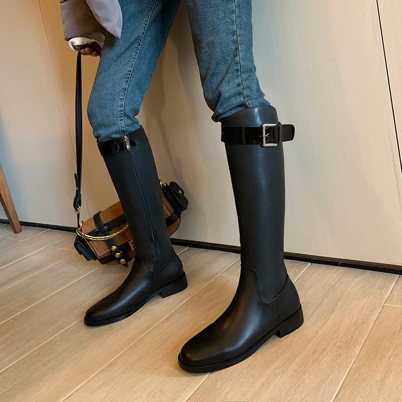 Michelle – Bottes Rétro à Bout Rond