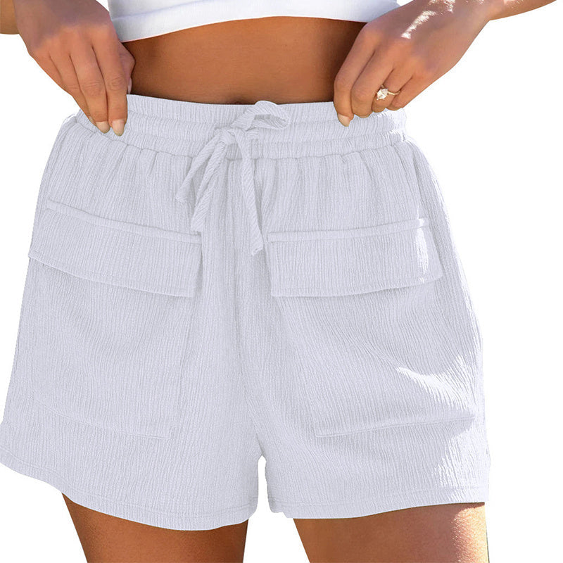 Marion – Shorts d'été avec cordon et poches pour femmes