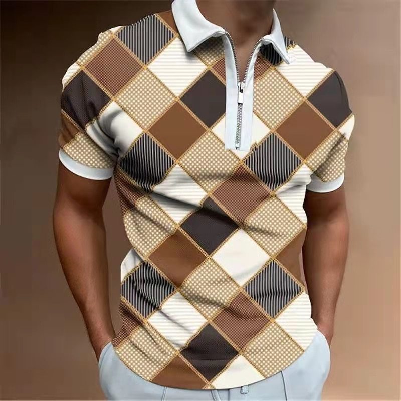 Terrence – T-shirt décontracté pour homme avec motif rayé