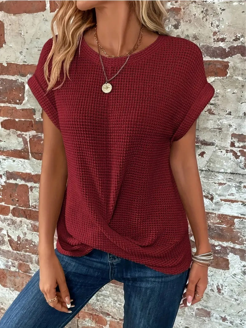 Sue – T-shirt à manches courtes en polyester pour femmes