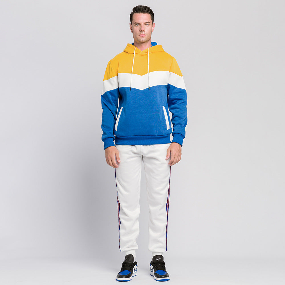 Steven – Übergroßer Herrenpullover mit Farbblock-Tie-Dye-Print
