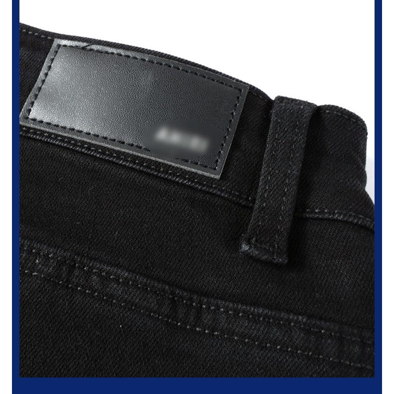 Tommy – Jean noir plissé pour hommes