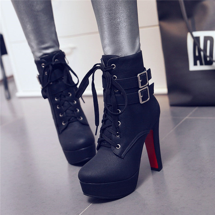Esme – Bottes à talons hauts avec plateforme