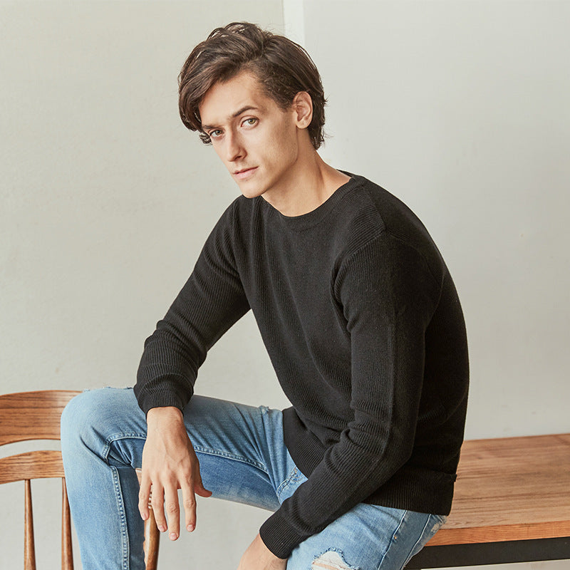 Laurence – Herren Strickpullover mit Rundhalsausschnitt