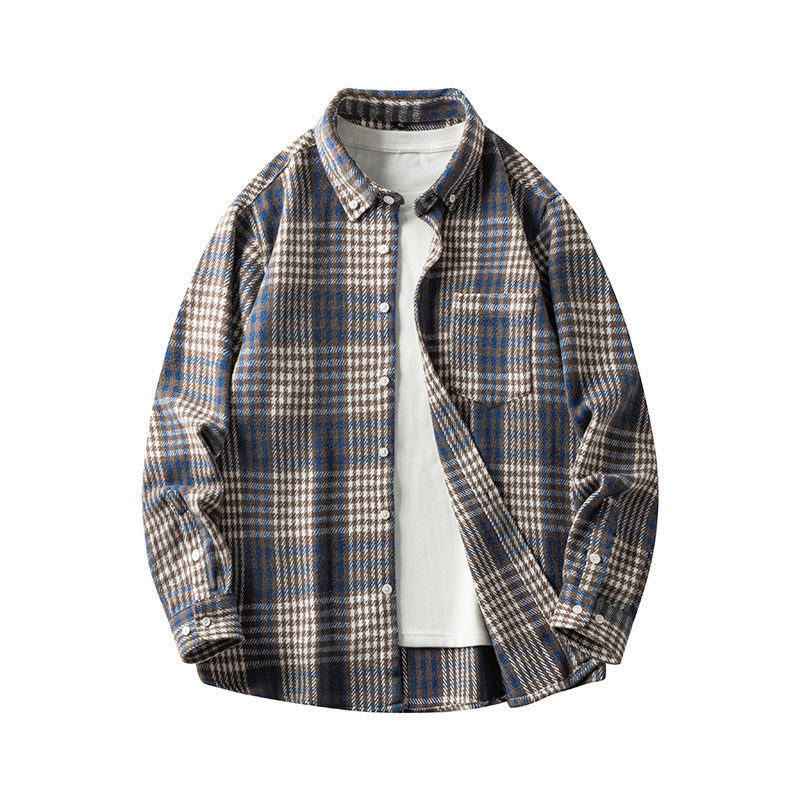 Grant – Chemise à manches longues en flanelle épaisse à carreaux
