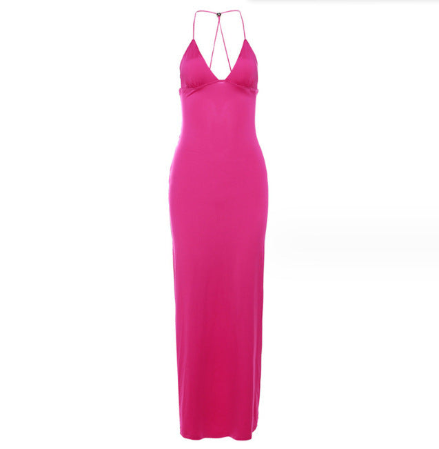 Joy – Robe Sexy Ajustée avec Imprimé Floral et Bretelles Spaghetti