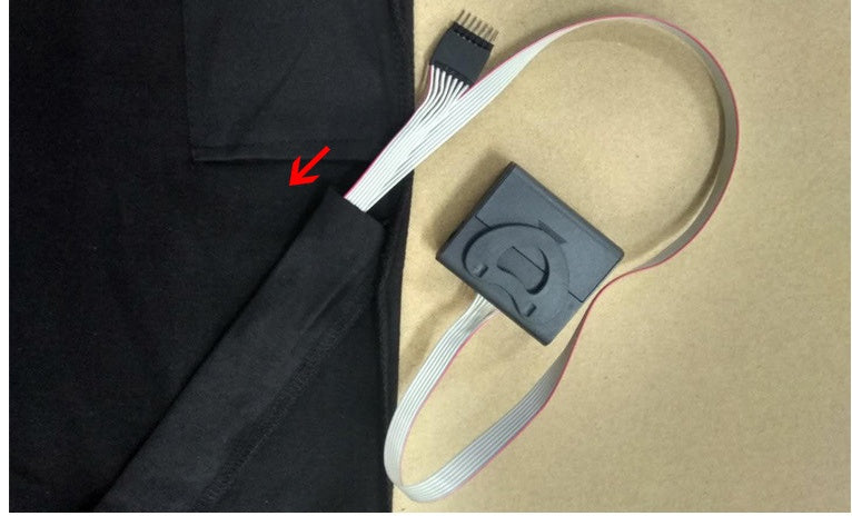 Ann – T-shirt activé par la musique avec effet lumineux
