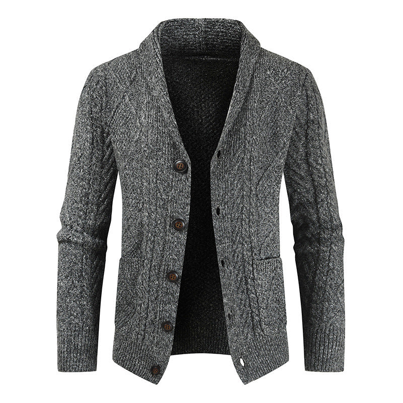 Albert – Cardigan ample avec col en V en cuir vegan