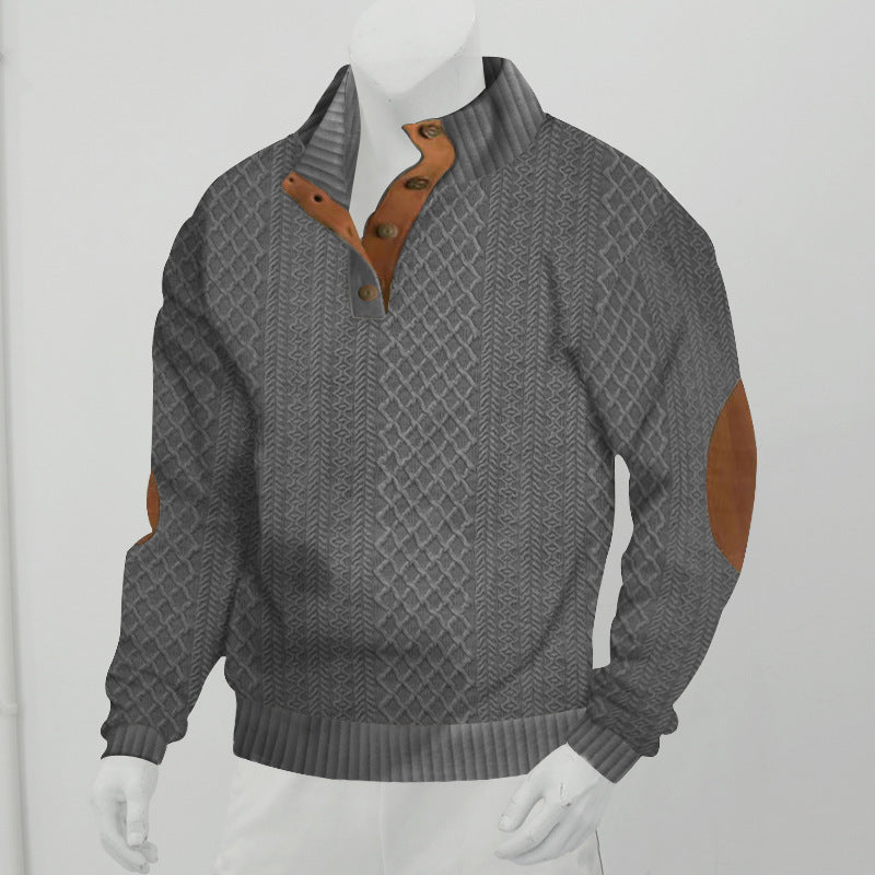 Mark – Langärmliger Jacquard Strickpullover