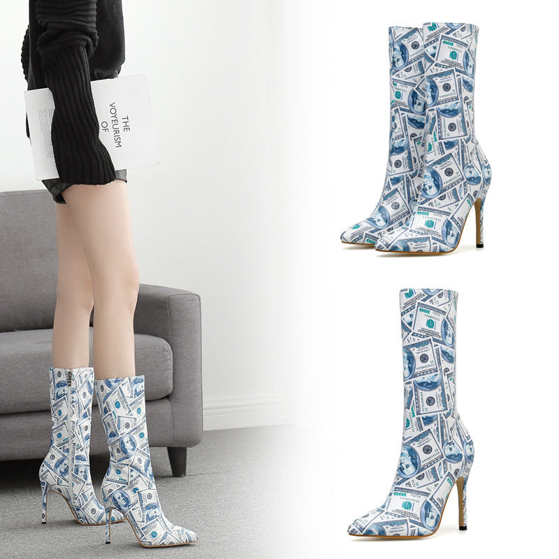 Francesca – Bottes Stiletto à Talons Hauts