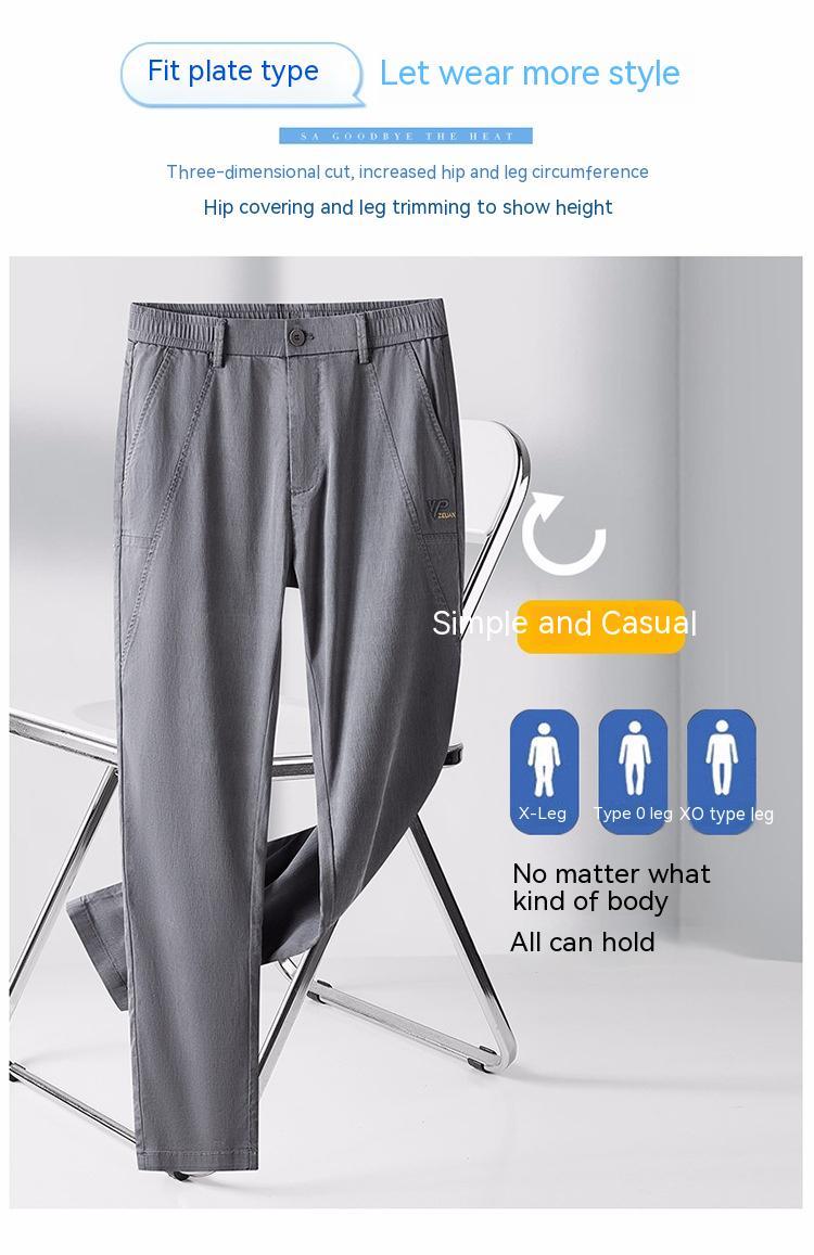 Jacob – Pantalon Slim Fit en Tencel pour Hommes