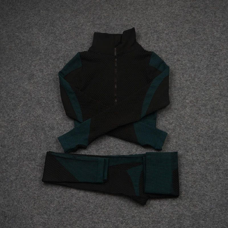 Wendy – Ensemble Fitness Stretch Trois Pièces pour Yoga