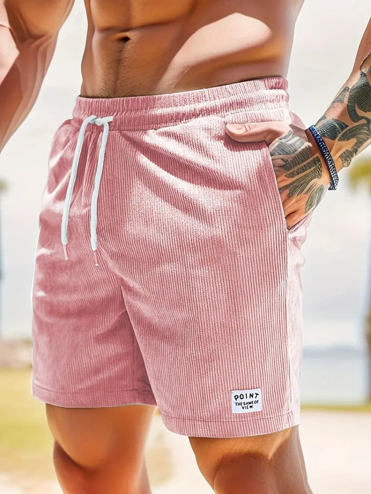 Caroline – Lässige Sommercordshorts mit Schnürung