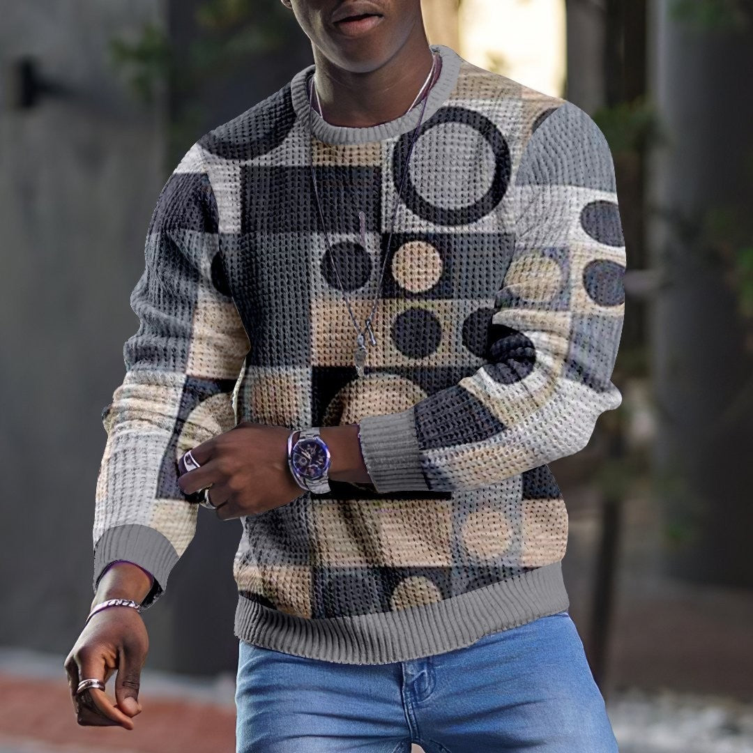 Victor – 3D Pullover für Herren mit langen Ärmeln