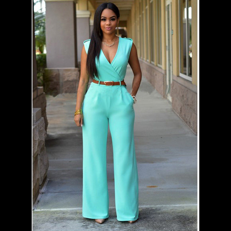 Laura – Pantalon Évasé Taille Haute avec Ceinture
