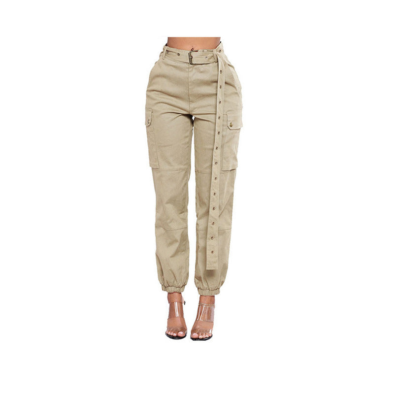 Linda – Pantalon Harem Femme avec Bretelles