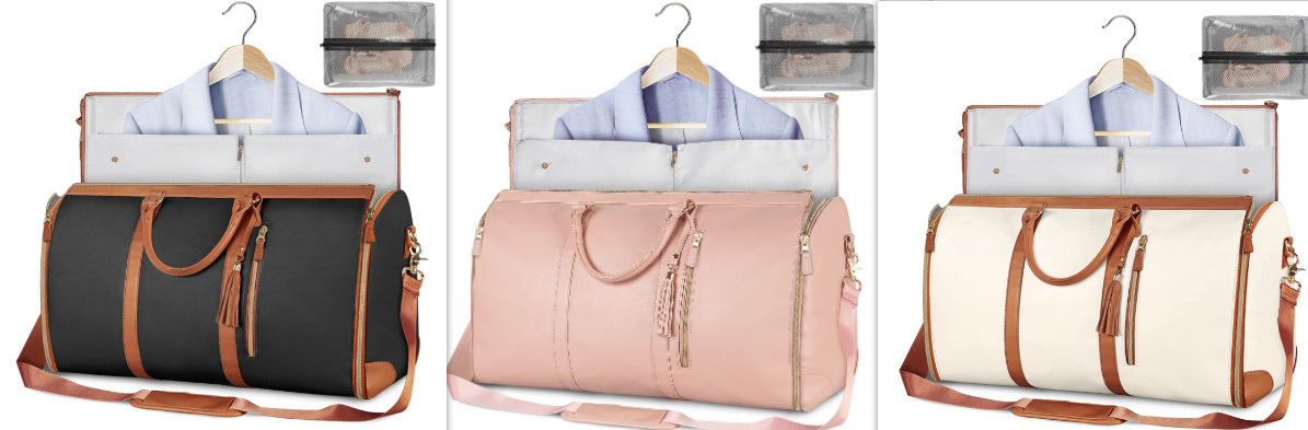 Emma – Grande Capacité Sac de Voyage Duffle pour Femmes, Sac à Costume Pliable, Imperméable