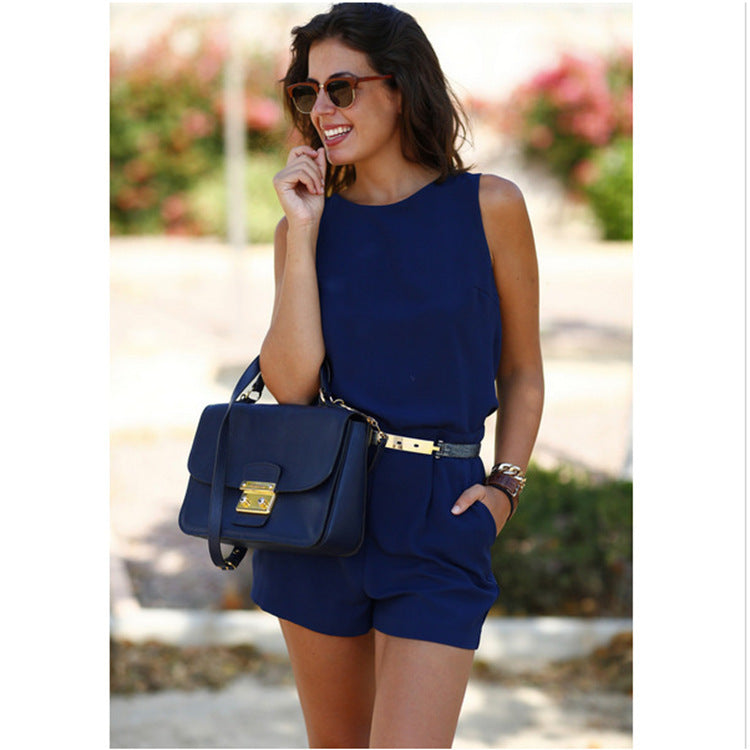 Miranda – Jumpsuit dos nu avec ceinture pour femmes