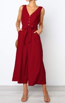 Julie – Jumpsuit élégant pour femme avec dos nu