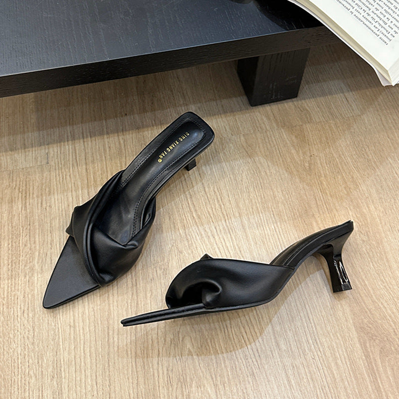 Grace – Sandales en Denim à Talons Hauts