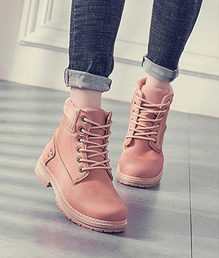 Imogen – Bottes Martin avec Plus-Velours pour Femmes