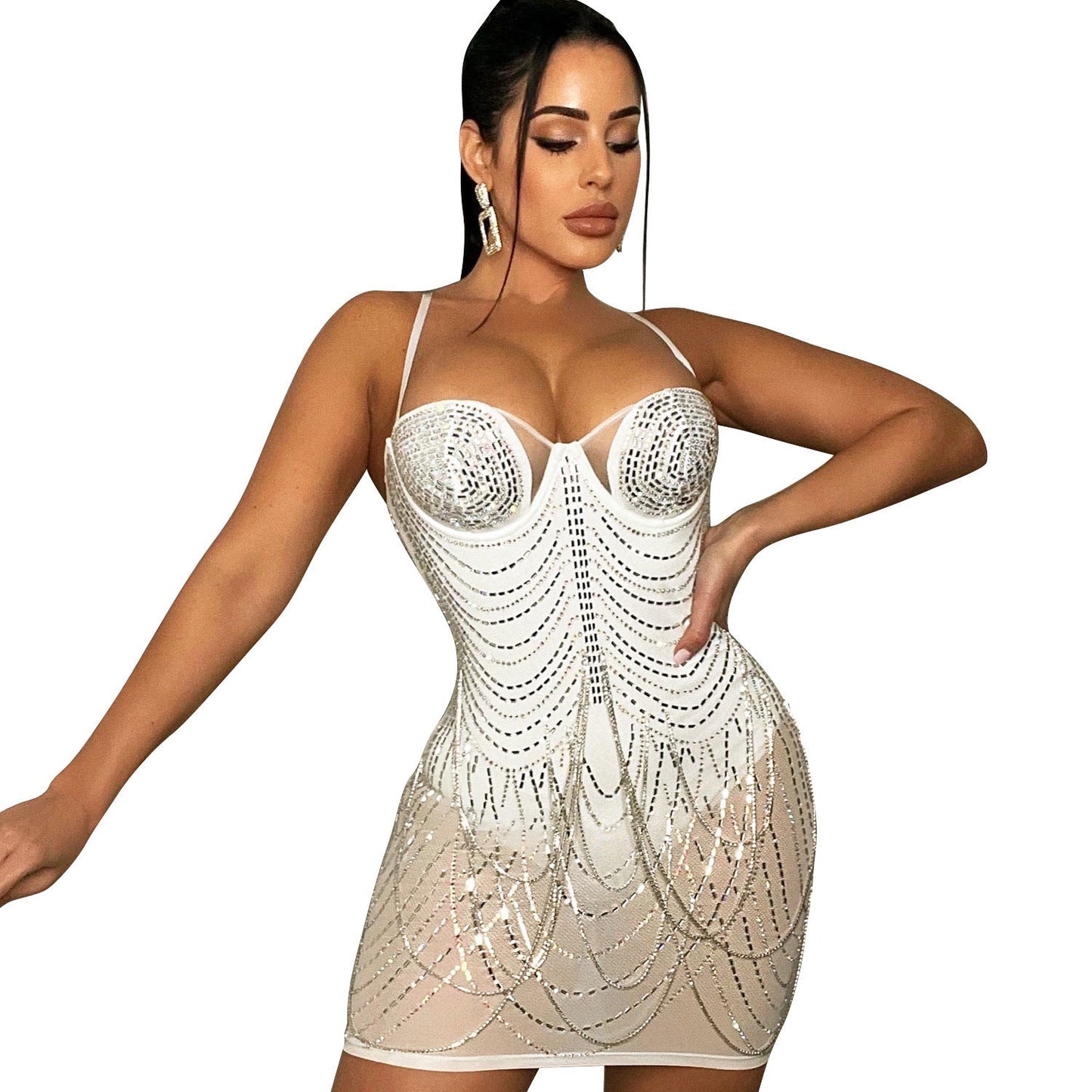 Mandy – Robe Femme à Franges pour Soirées
